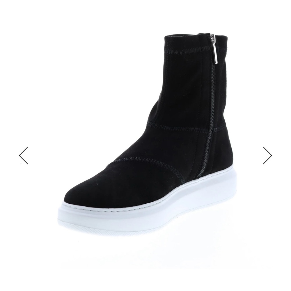 AQUATALIA LIDIA WATERPROOF SUEDE STRETCH SIDE-ZIP LIFESTYLE BOOTS SNEAKERS Sz10 - Picture 5 of 16